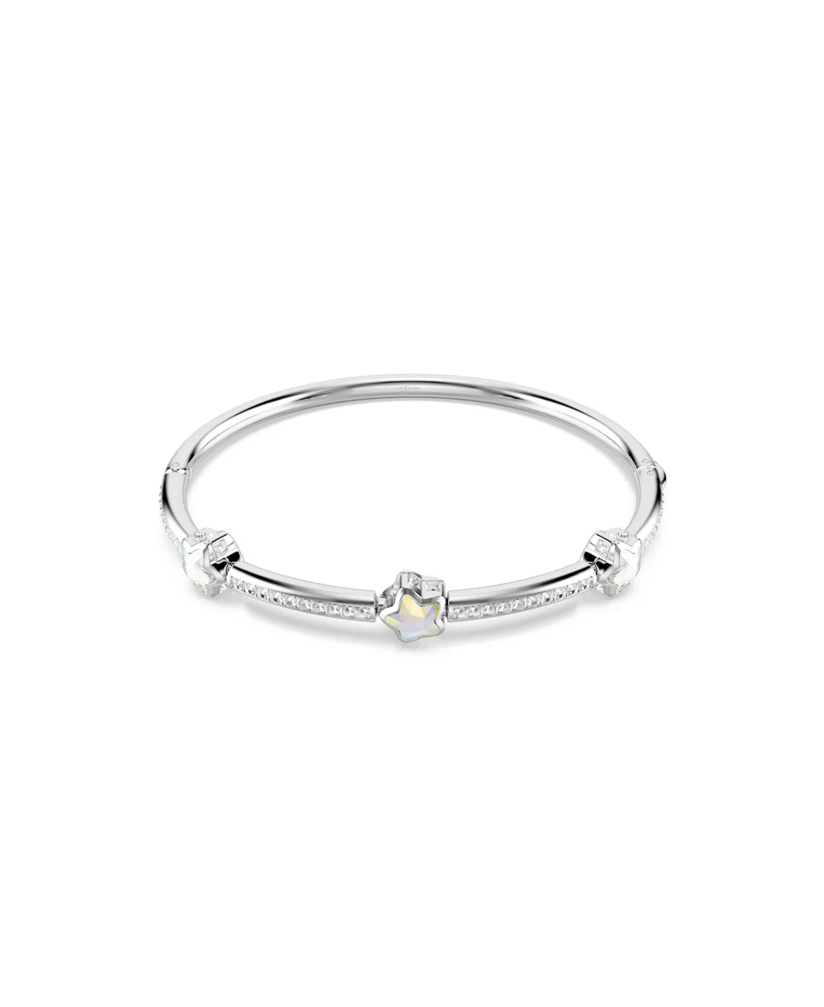 Chroma Silver-Tone Crystal Star Bangle by Swarovski