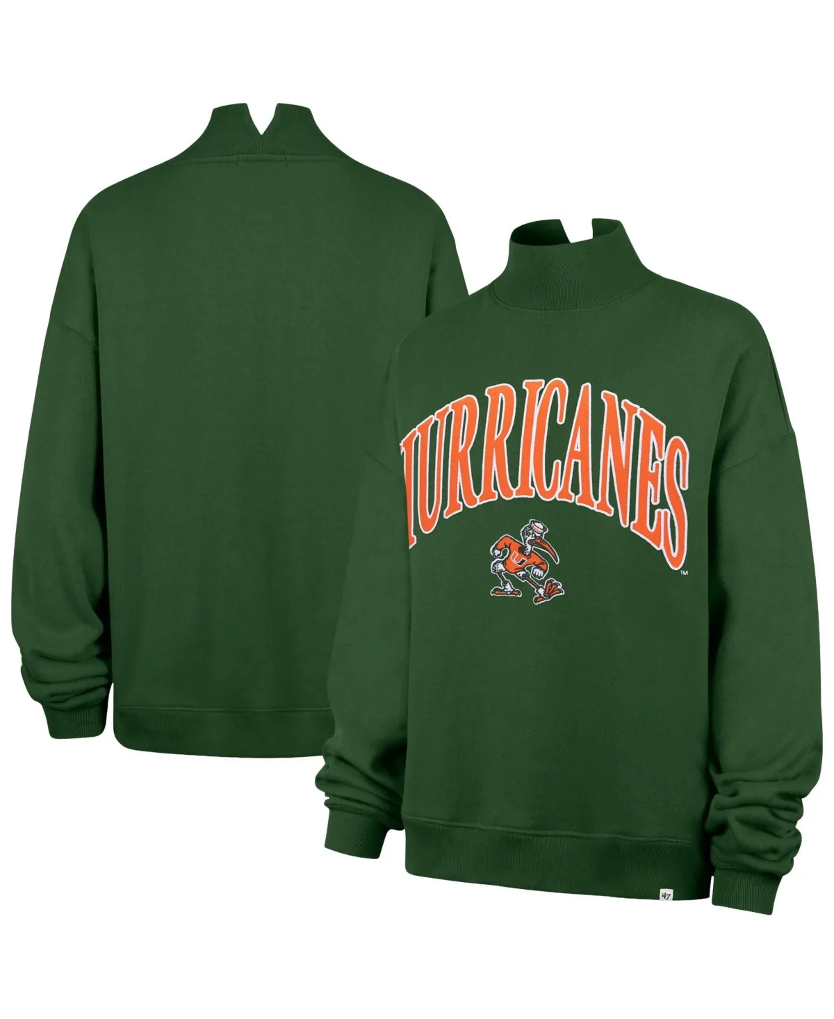 Miami Hurricanes Mock Neck Sweatshirt