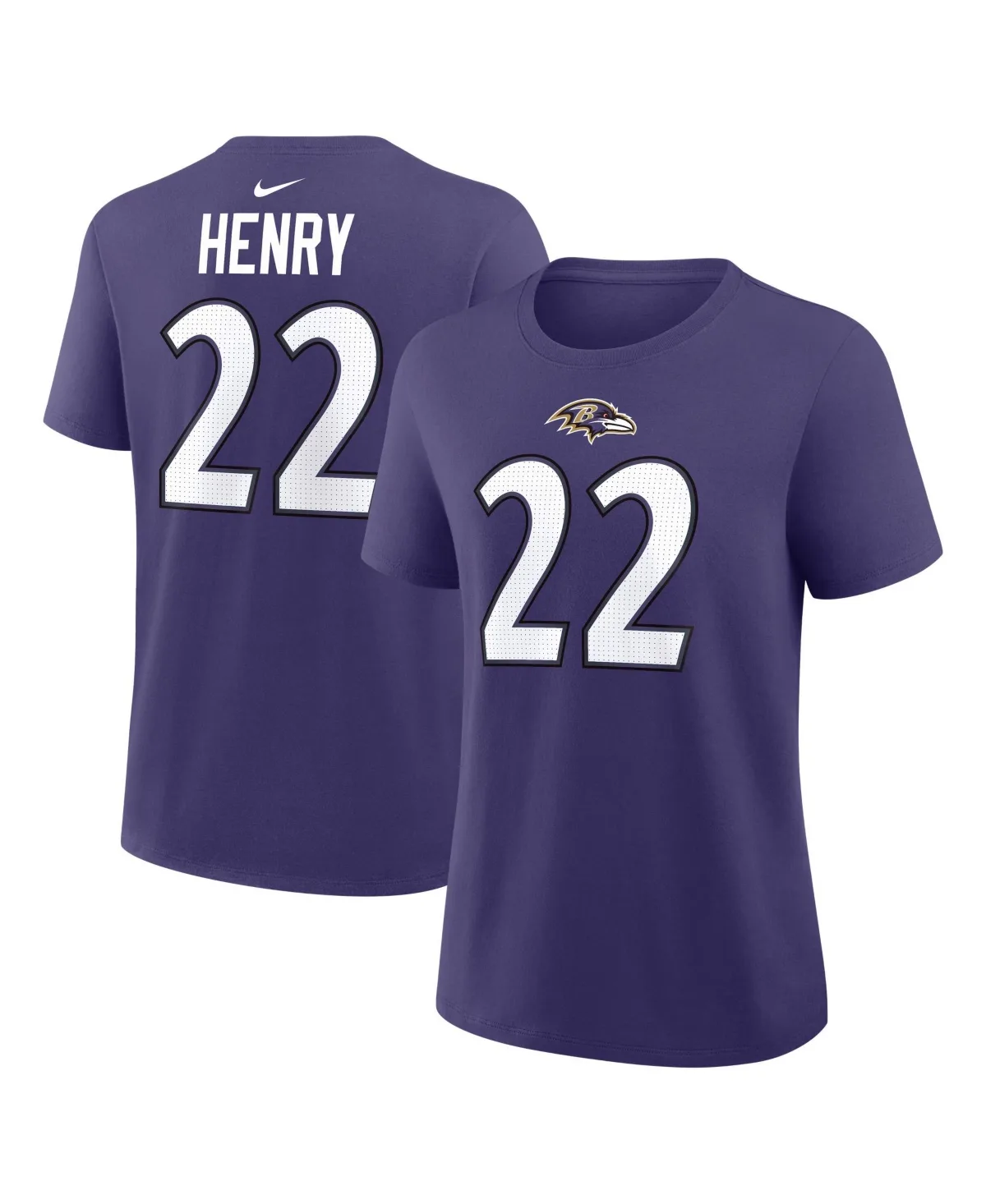 Derrick Henry Baltimore Ravens Name & Number T-Shirt by Nike