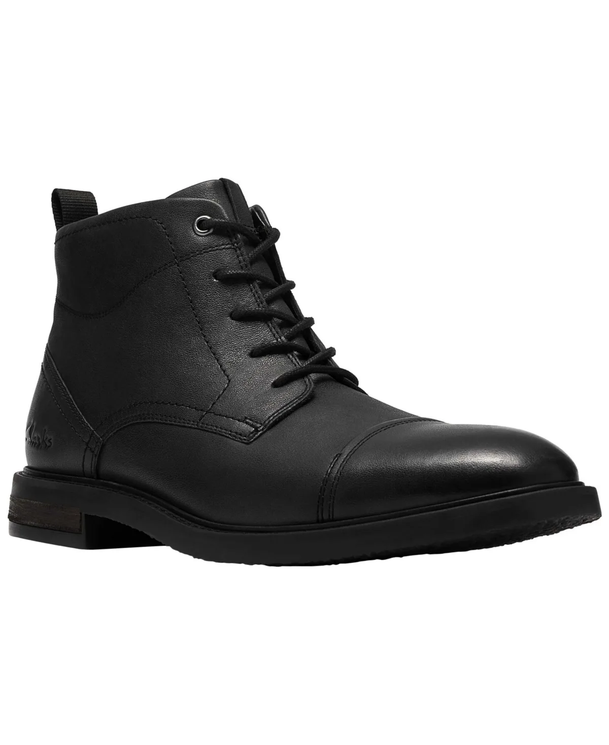 Jaxen Leather Cap-Toe Work Boots by Clarks