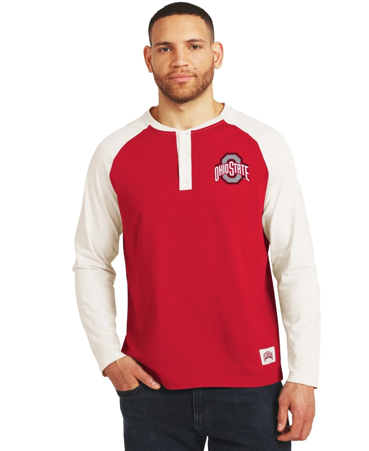 Darius Rucker Collection by Fanatics Ohio State Buckeyes Henley Long-Sleeve T-Shirt by Fanatics