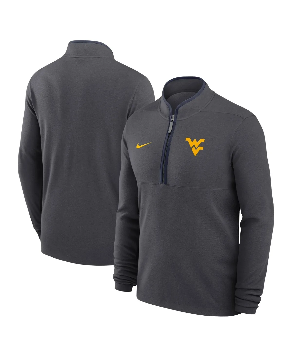 West Virginia Mountaineers Courtside Victory Dri-Fit Half-Zip Pullover by Nike