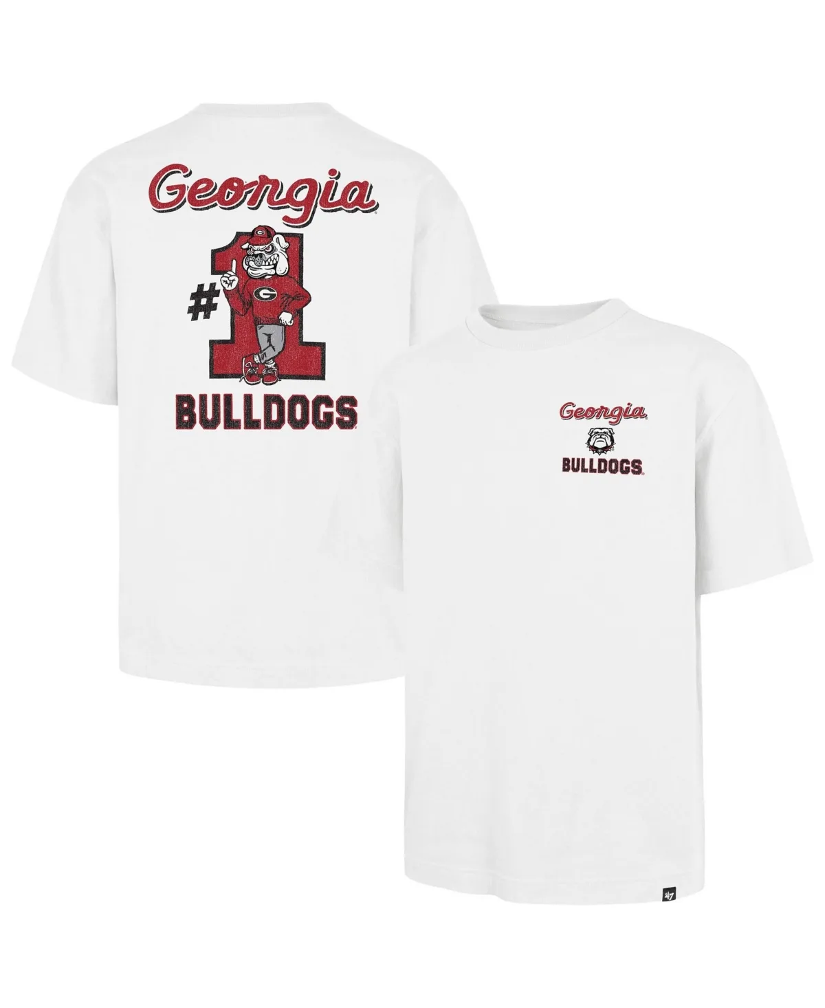 Georgia Bulldogs 1 Mascot Foundation T-Shirt by 47 Brand