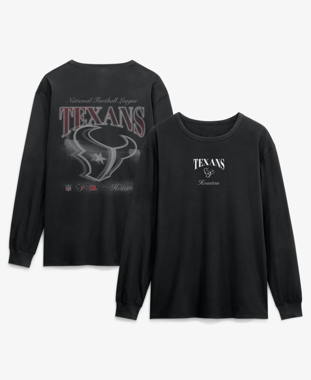 Houston Texans Midnight Falls Long-Sleeve T-Shirt by Fanatics