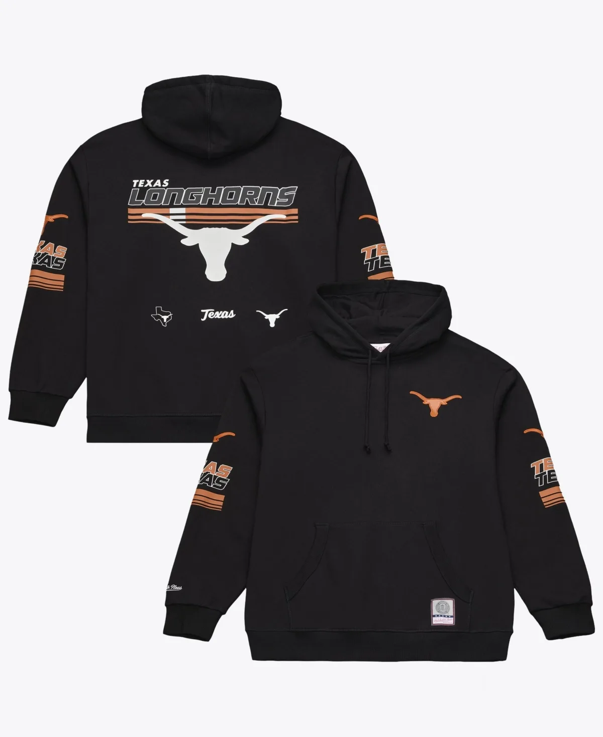 Texas Longhorns Triple Check Fleece Pullover Hoodie