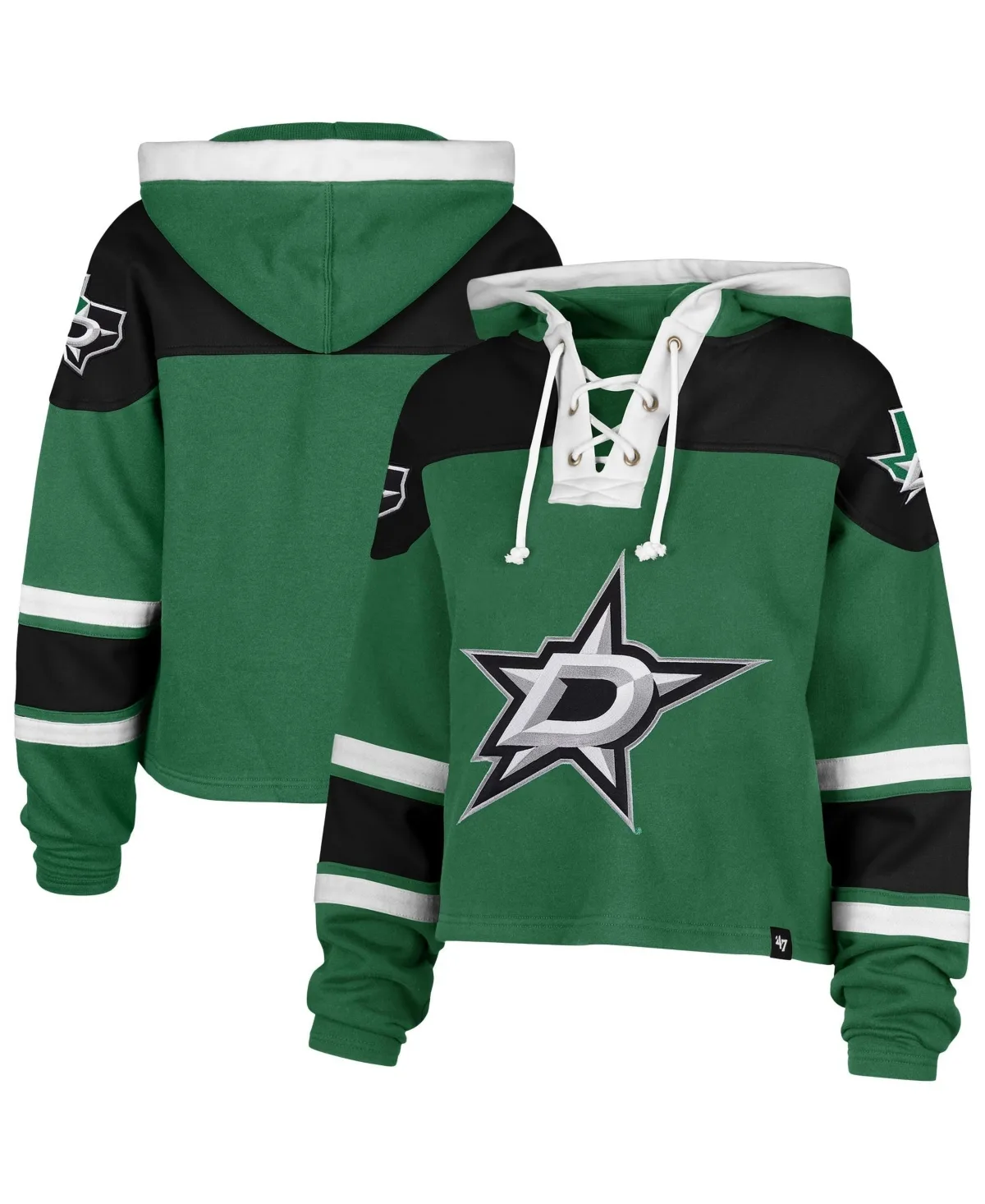 Dallas Stars Cropped Lacer Hoodie