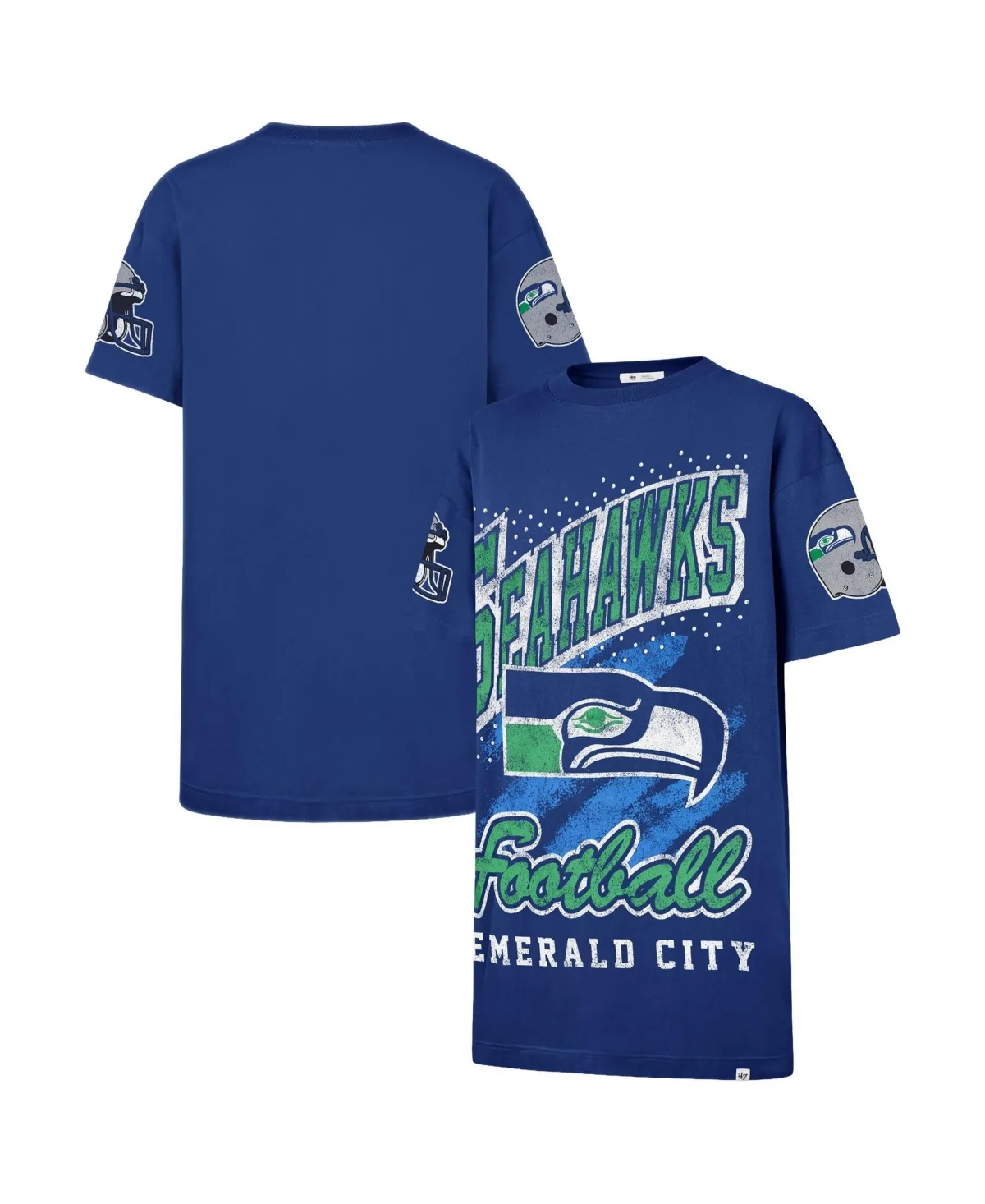 Seattle Seahawks Oversized Gemstone Swash T-Shirt Dress by 47 Brand