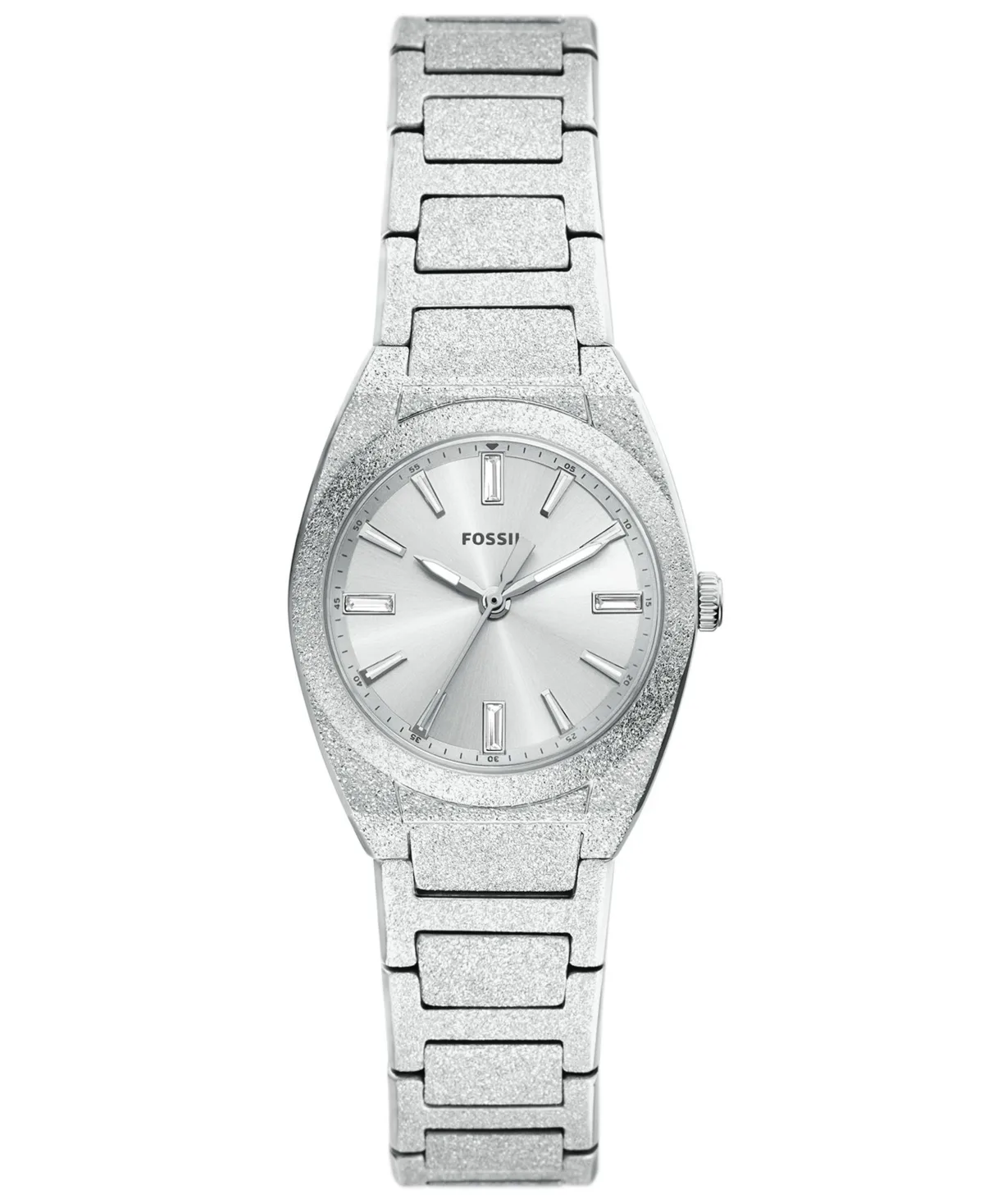 Everett Quartz Water-Resistant Silver Stainless Steel Bracelet Watch, 27mm by Fossil