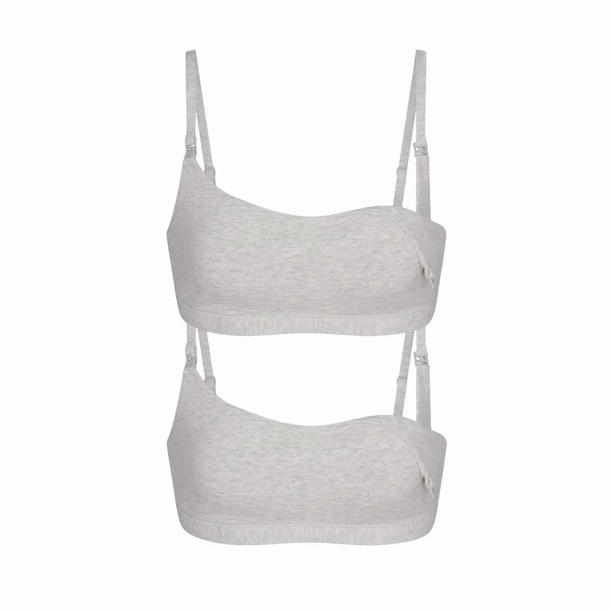 Maternity Nursing Scoop Bralette 2-Pack - Cotton Jersey by SKIMS