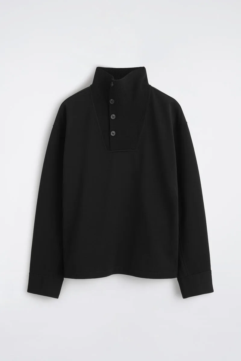 Wool-Jersey Mock-Neck Sweater by COS