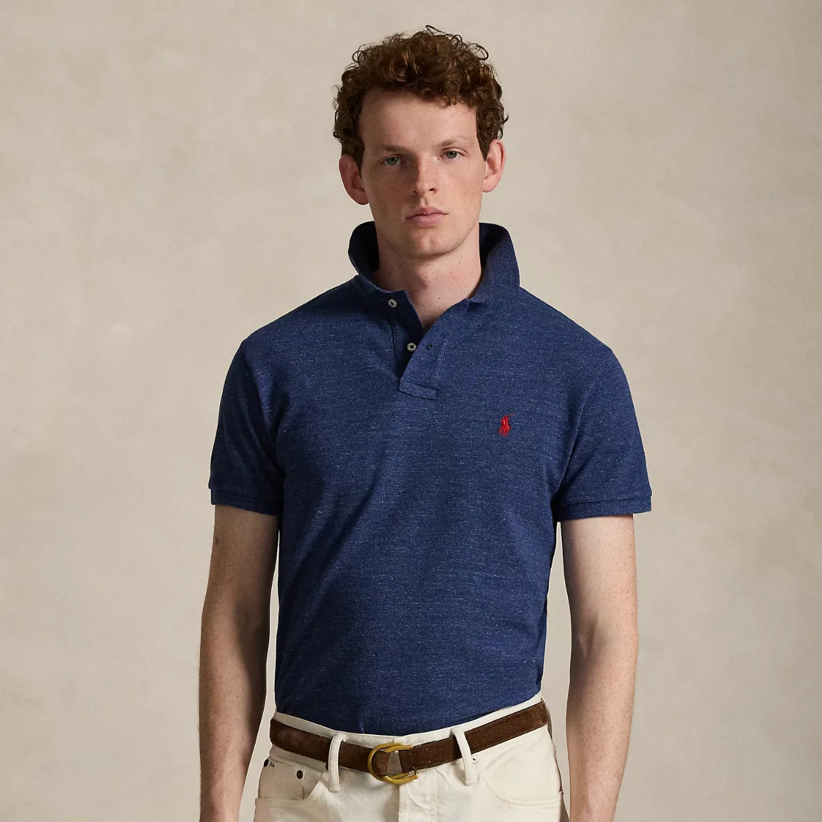 Slim Fit Mesh Polo Shirt by Polo Ralph Lauren