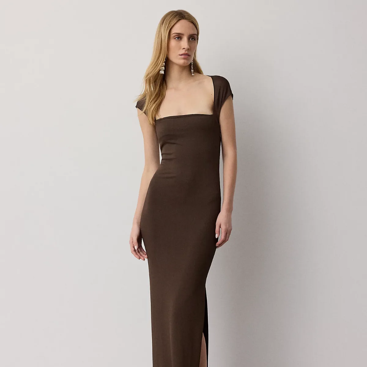 Waverley Matte Jersey Evening Dress by Ralph Lauren Collection