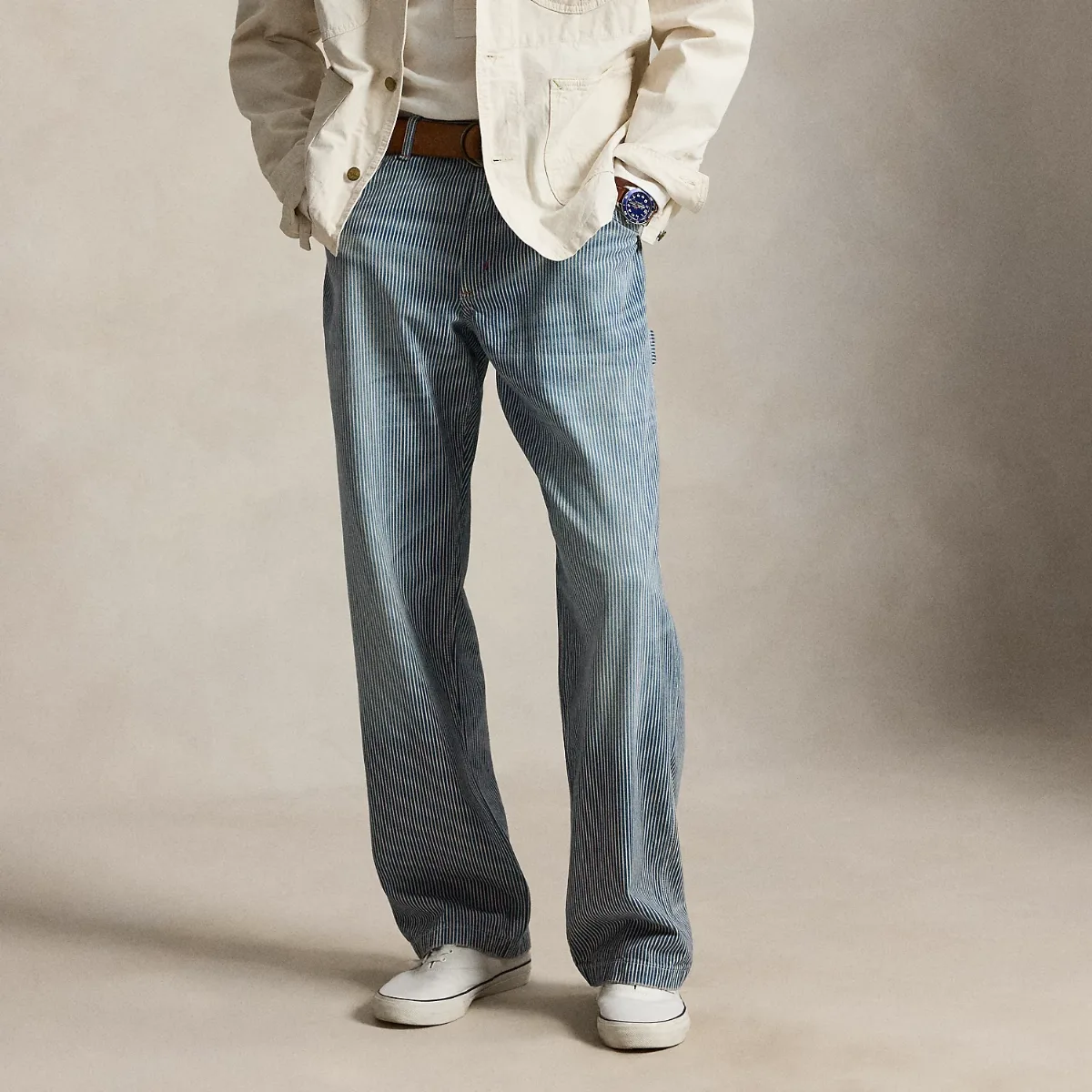 Polo Dungaree Fit Hickory-Stripe Trouser by Polo Ralph Lauren