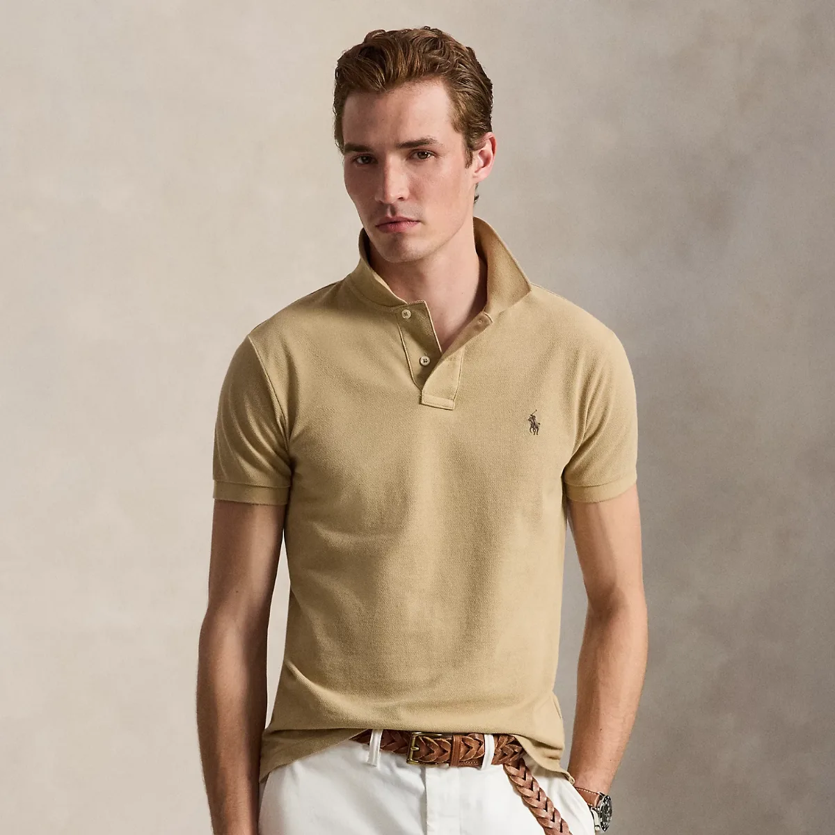 Slim Fit Mesh Polo Shirt by Polo Ralph Lauren