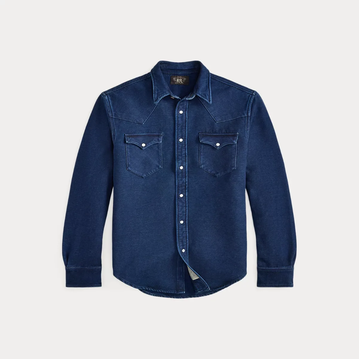 Slim Fit Indigo Chamois Western Shirt by Ralph Lauren RRL