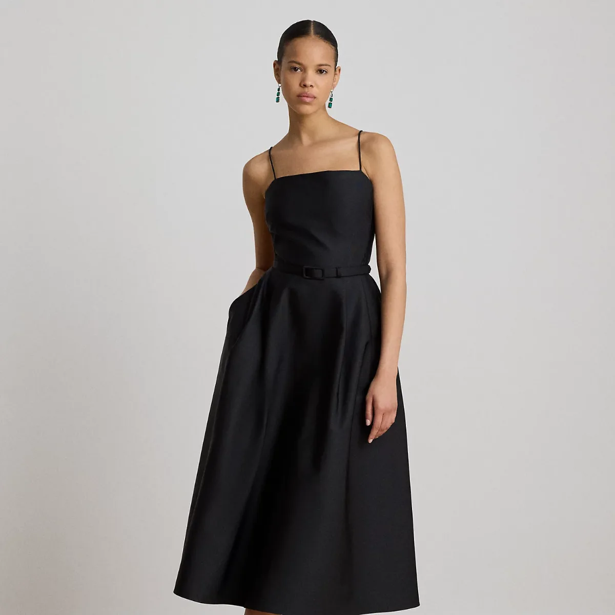Belted Faille Cocktail Dress by Lauren Ralph Lauren