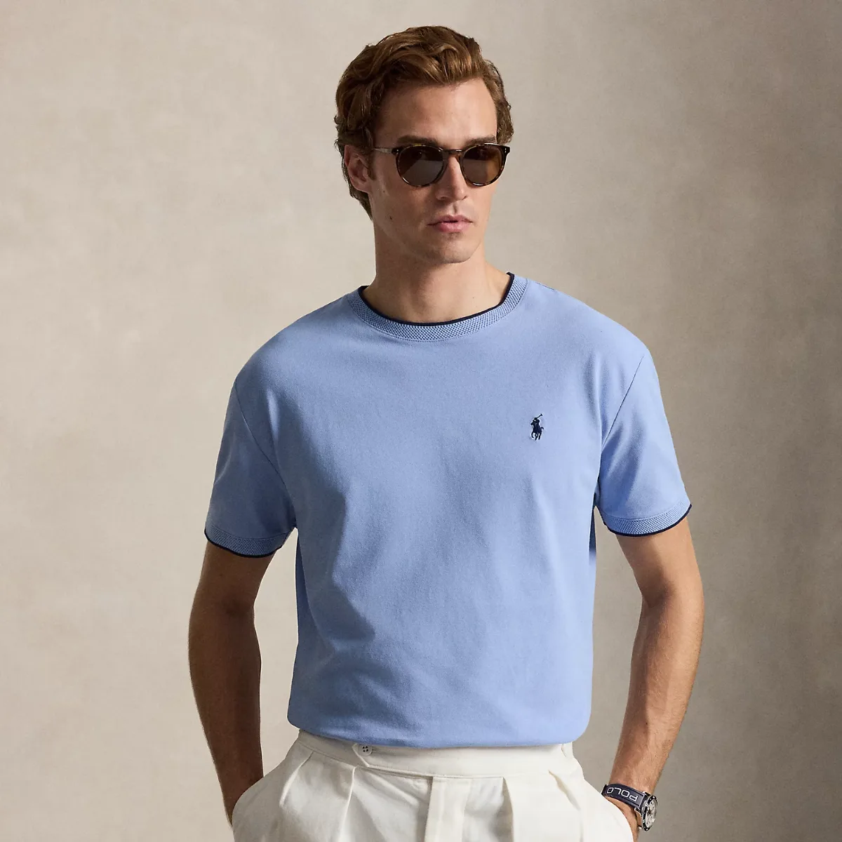 Classic Fit Stretch Mesh T-Shirt by Polo Ralph Lauren