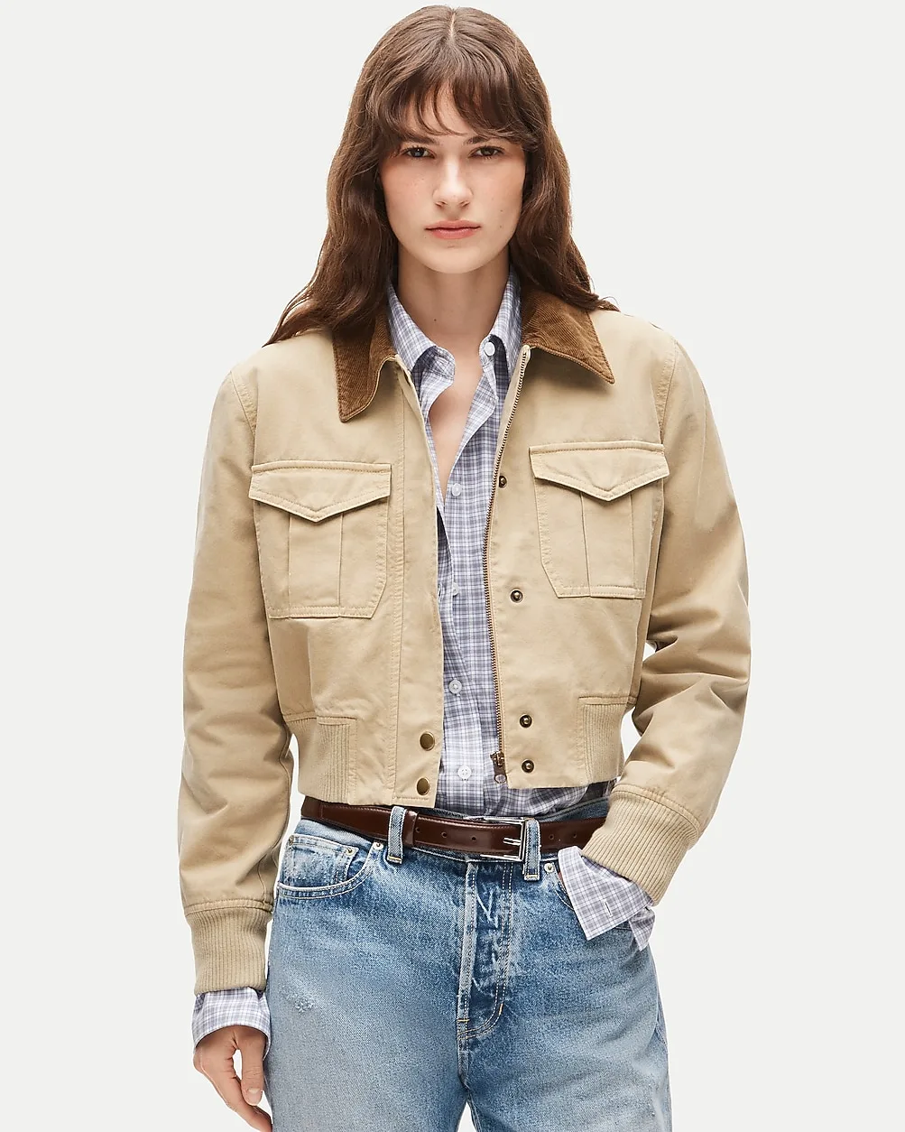 Bomber Jacket in Cotton Canvas by J.Crew