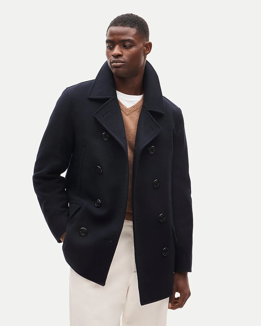 Dock Peacoat in Wool Blend with PrimaLoft®