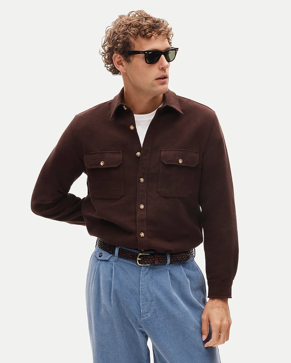 Heavyweight Chamois Workshirt in Japanese Cotton by J.Crew