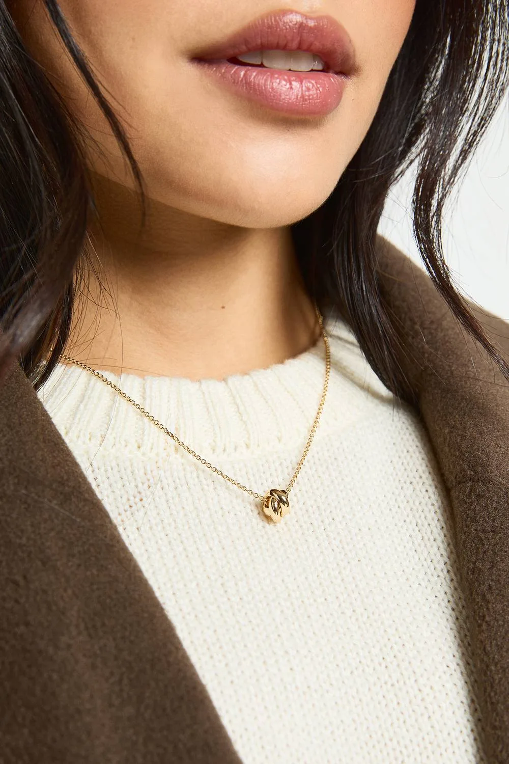 Knot Detail Necklace by boohoo