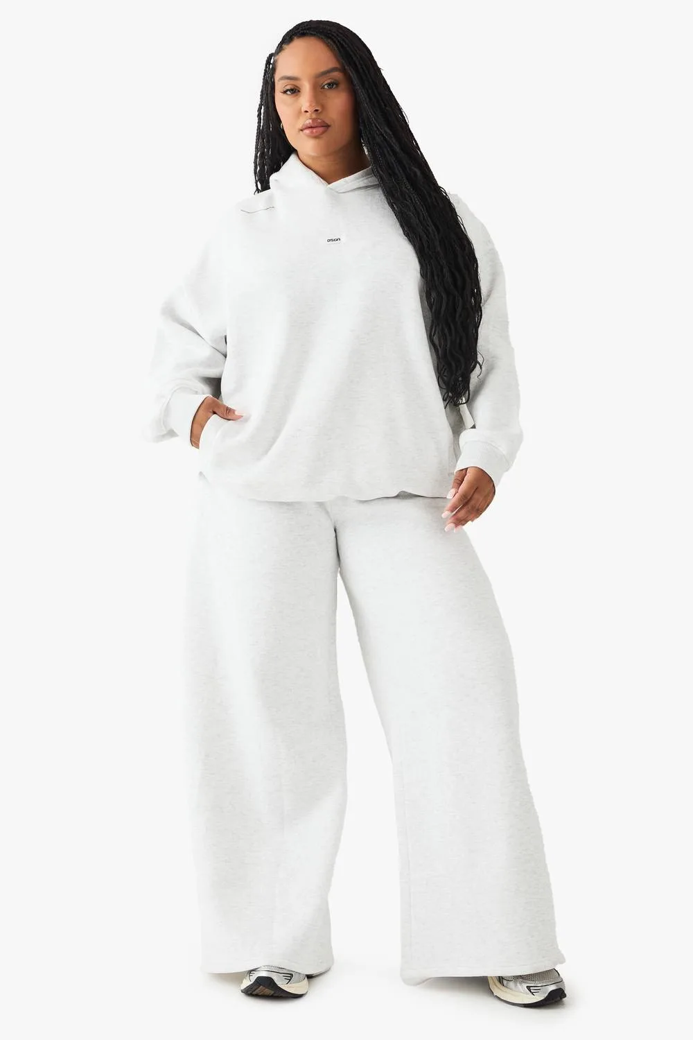 DSGN Studio Tie Waist Wide Leg Jogger Pants by boohoo