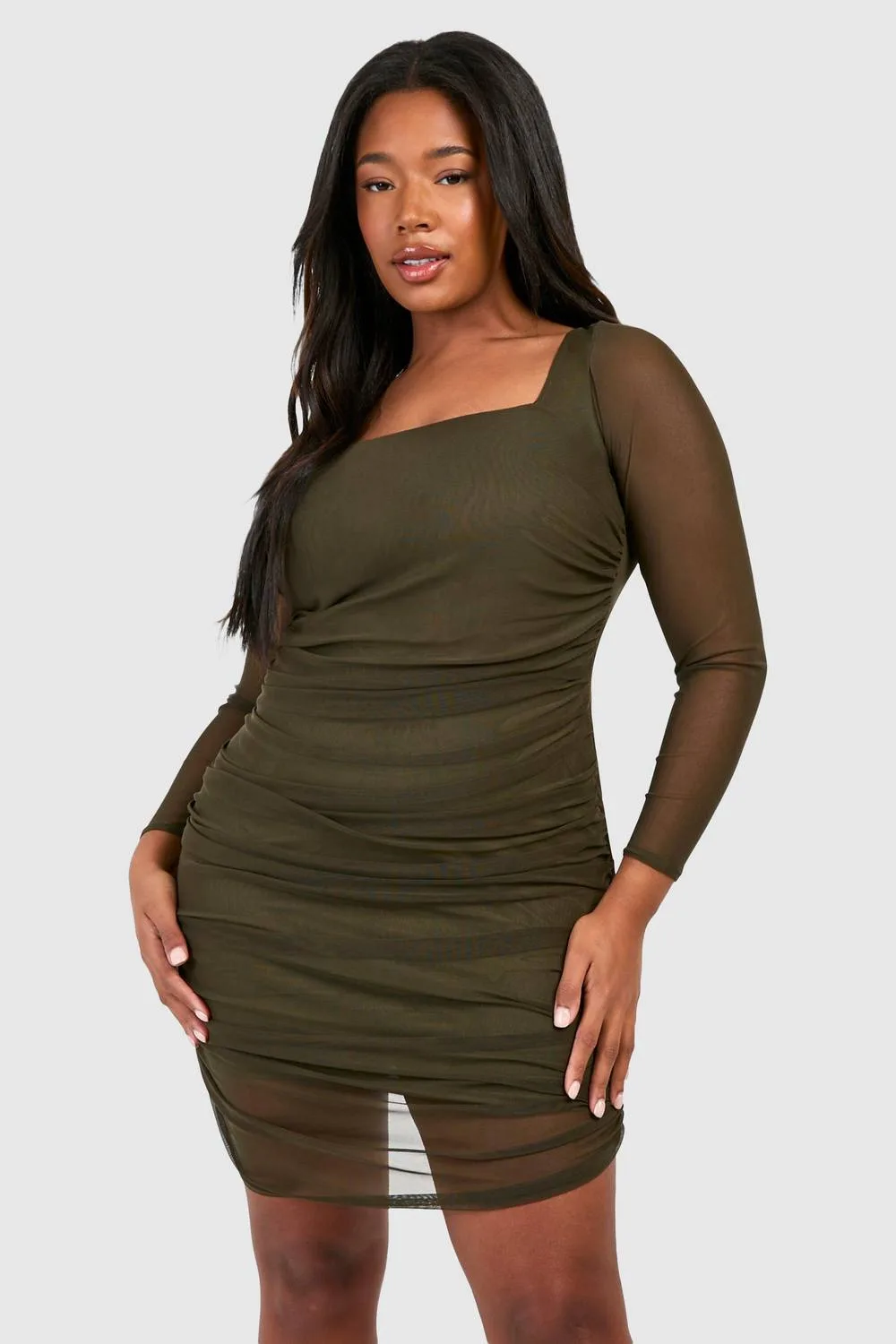 Mesh Bodycon Dress by boohoo