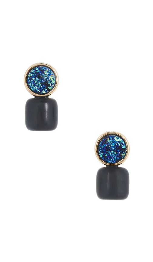 Agate Pebble Stud Earrings by Lele Sadoughi