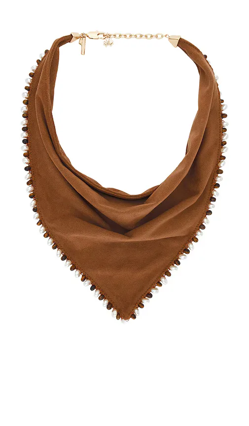 Bonnie Beaded Scarf Necklace by Lele Sadoughi