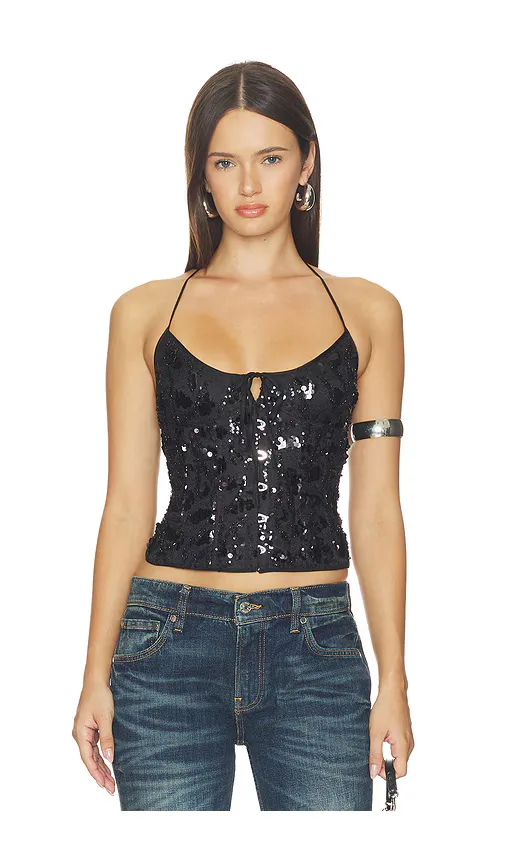 Embellished Lace Marini Top by GUIZIO