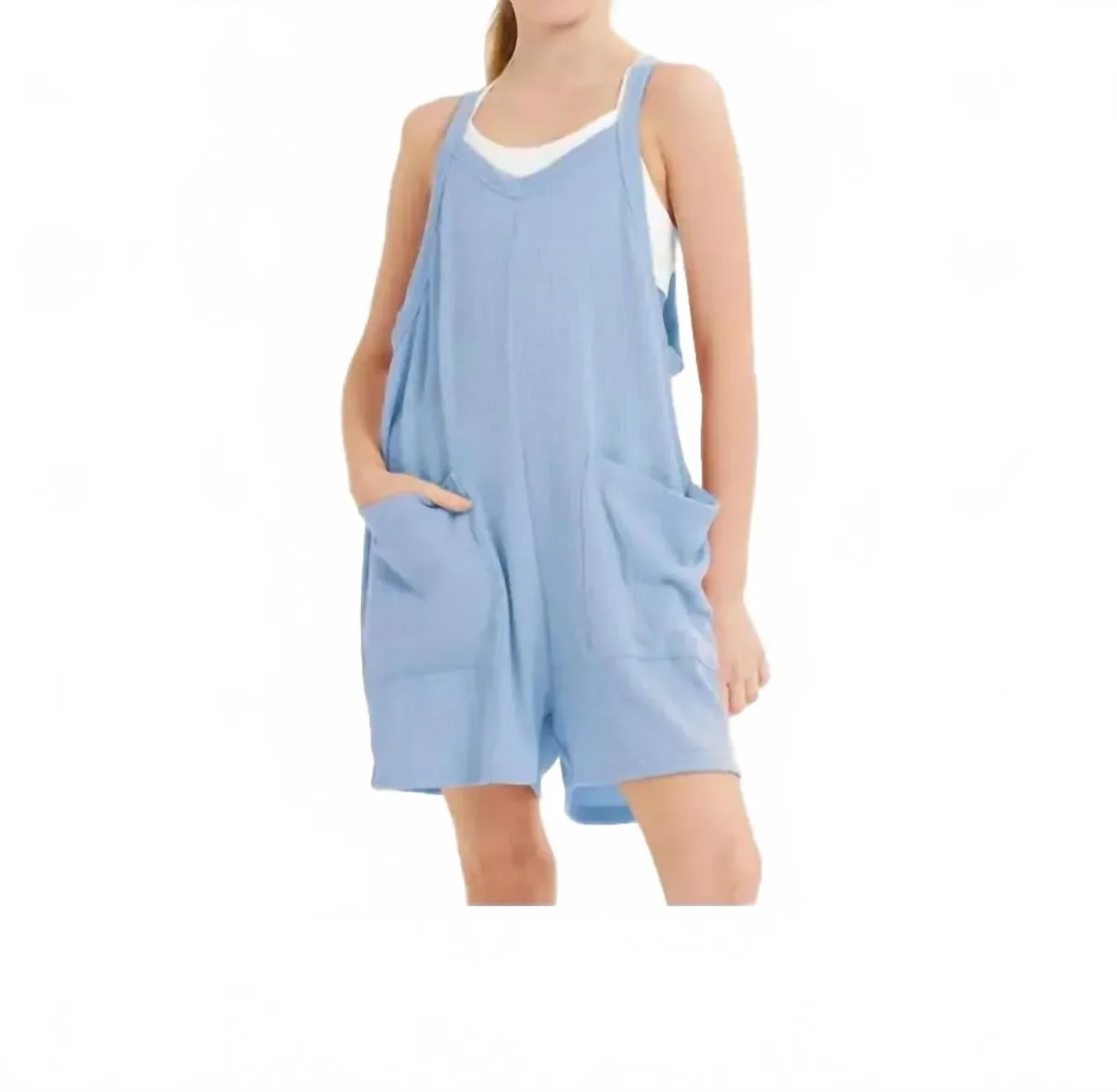 Two Pocket Thermo Overall Romper by Good Girl