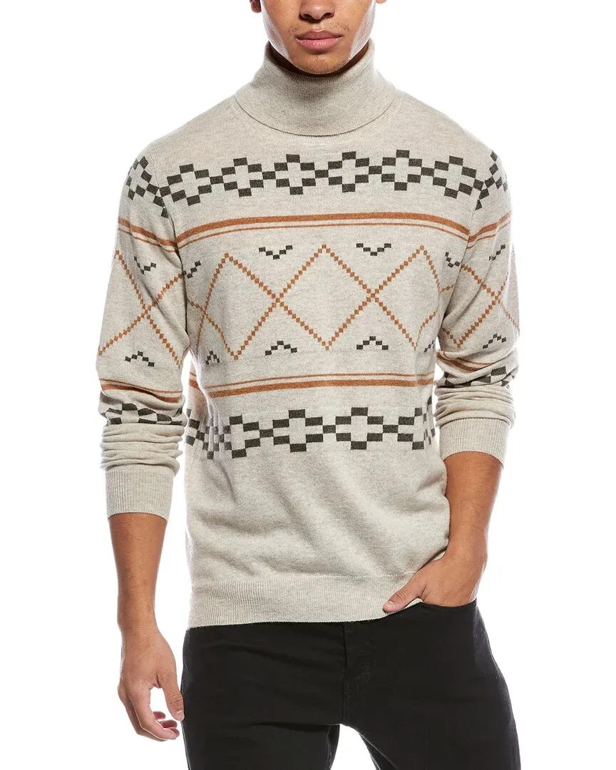 Fairisle Wool & Cashmere-Blend Turtleneck Sweater