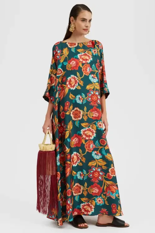 Muumuu Dress Round Neck by La DoubleJ