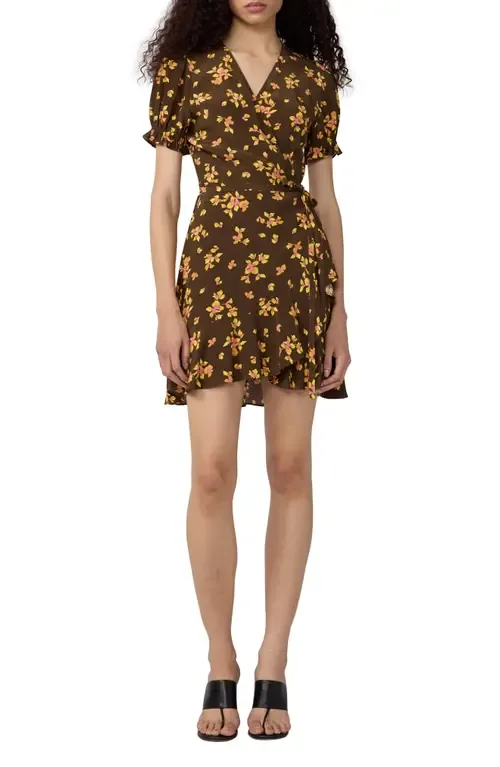 Emilia Floral Wrap Minidress by Diane von Furstenberg