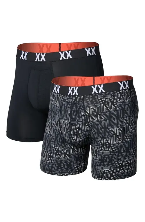 Assorted 2-Pack Multi-Sport Mesh Performance Boxer Briefs by SAXX