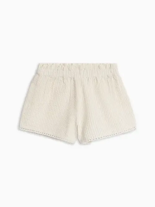 Organic Patty Seersucker Scalloped Trim Short by KENDI by Colored Organics