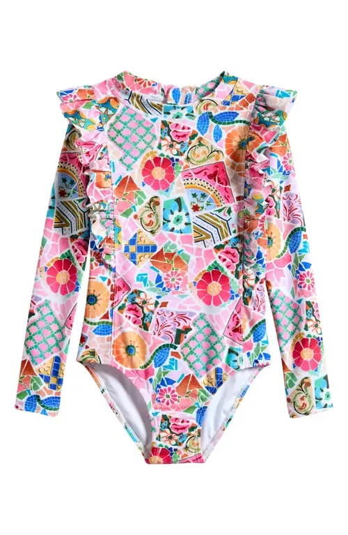 Long Sleeve One-Piece Rashguard Swimsuit by Seafolly