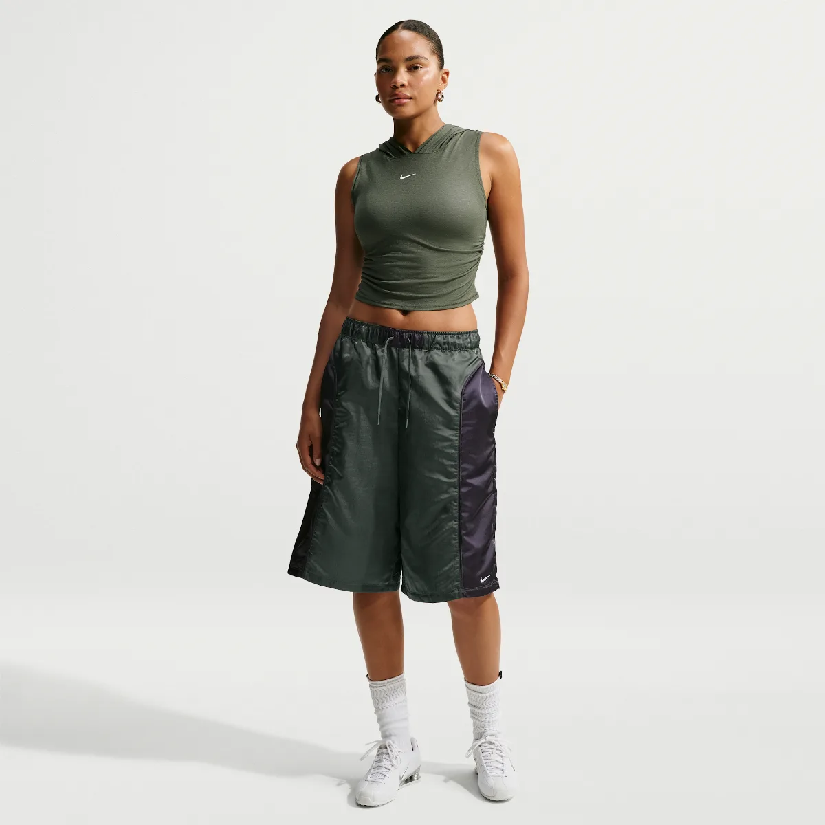 Nike Sportswear Loose Mid-Rise Woven Shorts by Nike