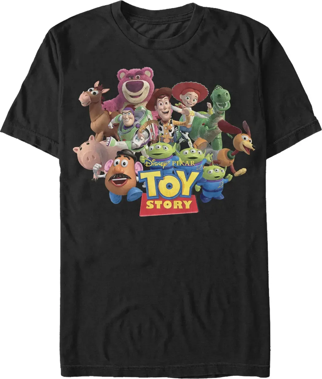 Character Logo Scene Short Sleeve Graphic T-Shirt by Toy Story
