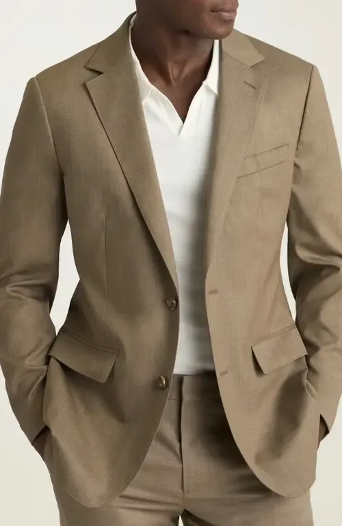 Jetsetter Slim Fit Mélange Stretch Wool Sport Coat by Bonobos