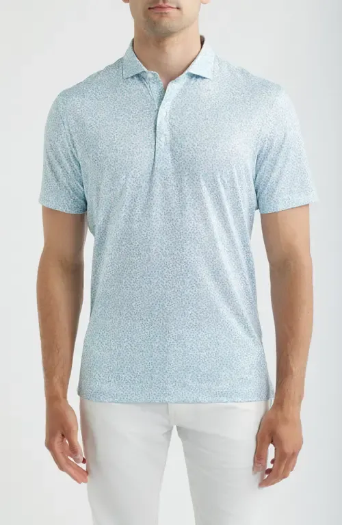 Watercolors Floral Performance Jersey Polo by johnnie-O