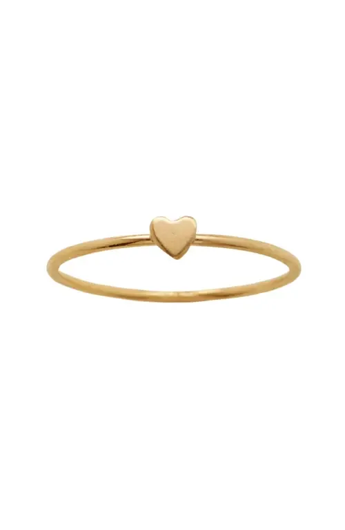 Heart Stacking Ring in Gold Filled by MADE BY MARY