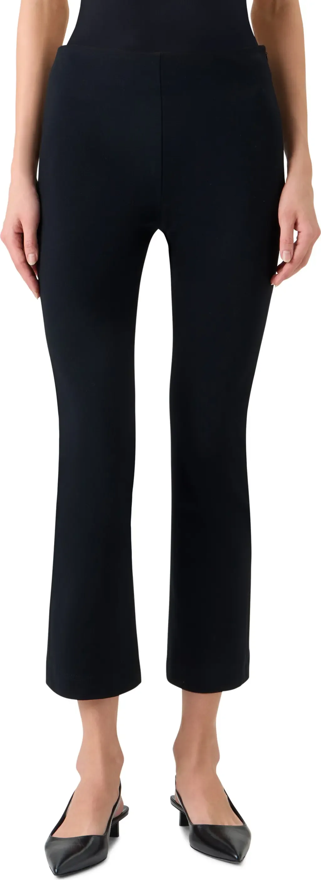 Stretch Crepe Crop Pants by Akris punto