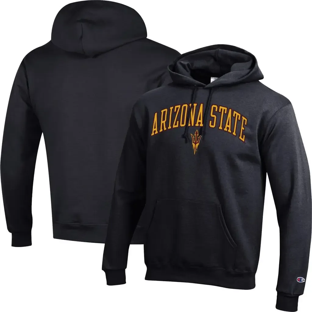 Champion Arizona State Sun Devils Arched Logo Fleece Pullover Hoodie by Champion