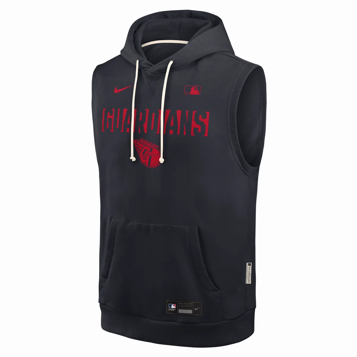 Cleveland Guardians Authentic Collection Standard Issue Nike Dri-FIT MLB Sleeveless Pullover Hoodie by Nike