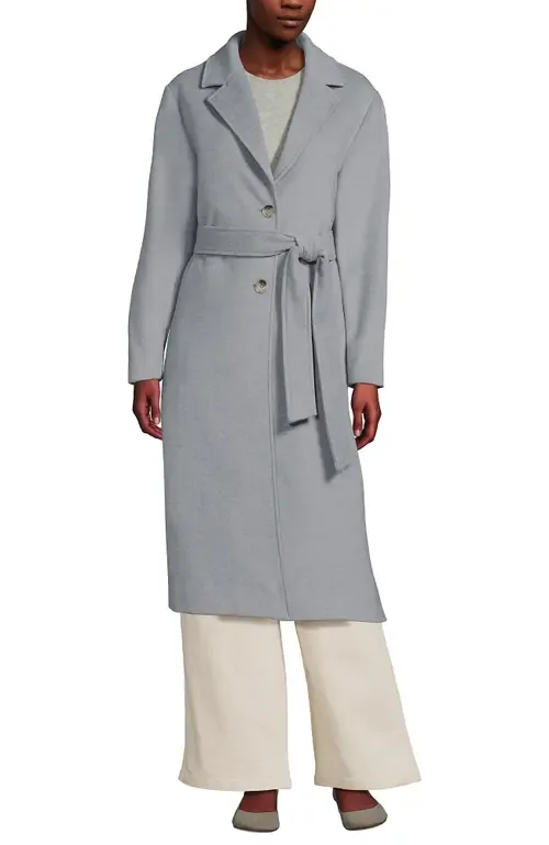 Wool Wrap Long Coat by Lands' End