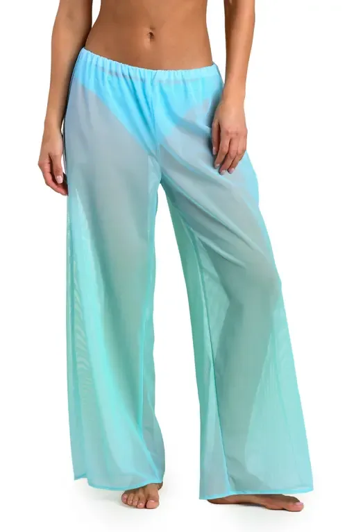 Ombré Illusions Sheer Wide Leg Mesh Cover-Up Pants by Sunshine 79