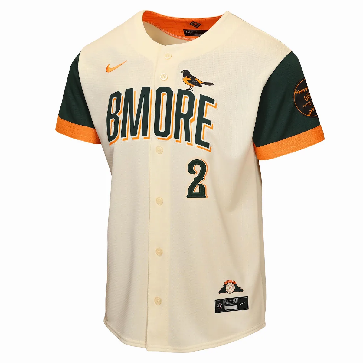 Gunnar Henderson Baltimore Orioles City Connect MLB Stadium Jersey by Nike