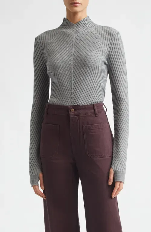 Merino Wool Rib Sweater by Victoria Beckham