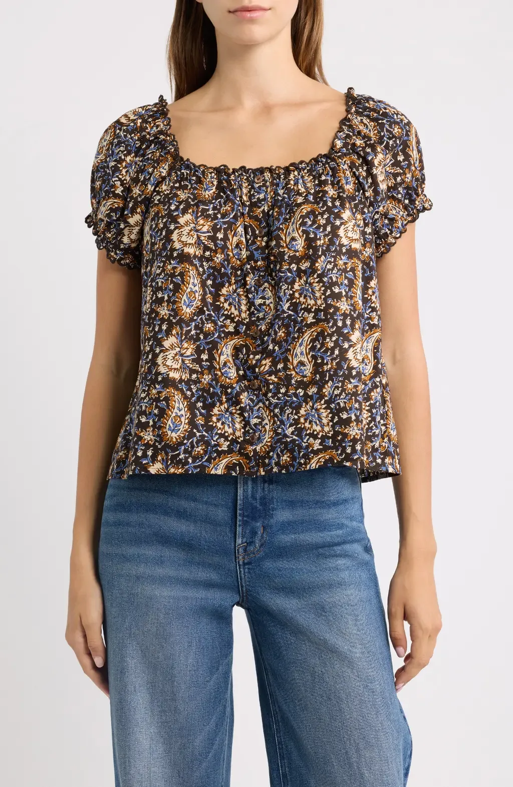 Paisley Cotton Top by Madewell